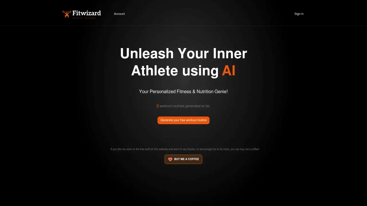 FitWizard screenshot
