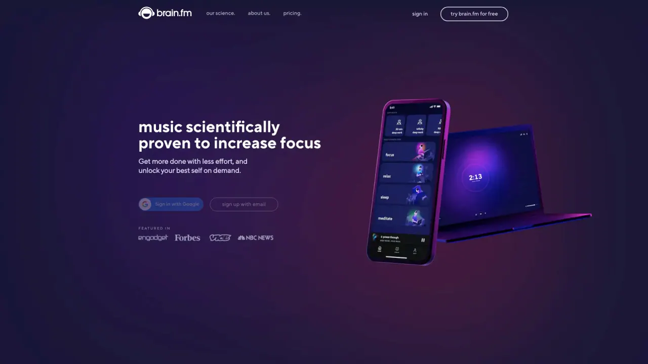 BrainFM screenshot