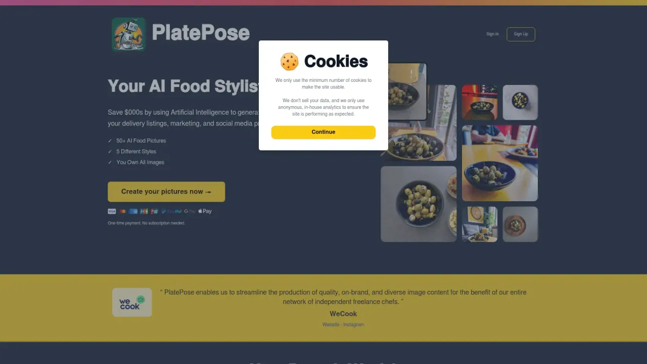 PlatePose screenshot