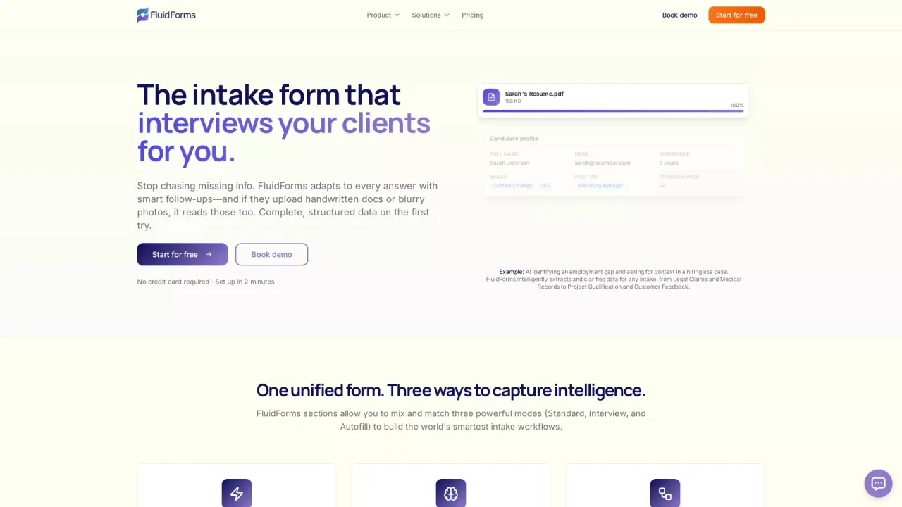 FluidForms screenshot