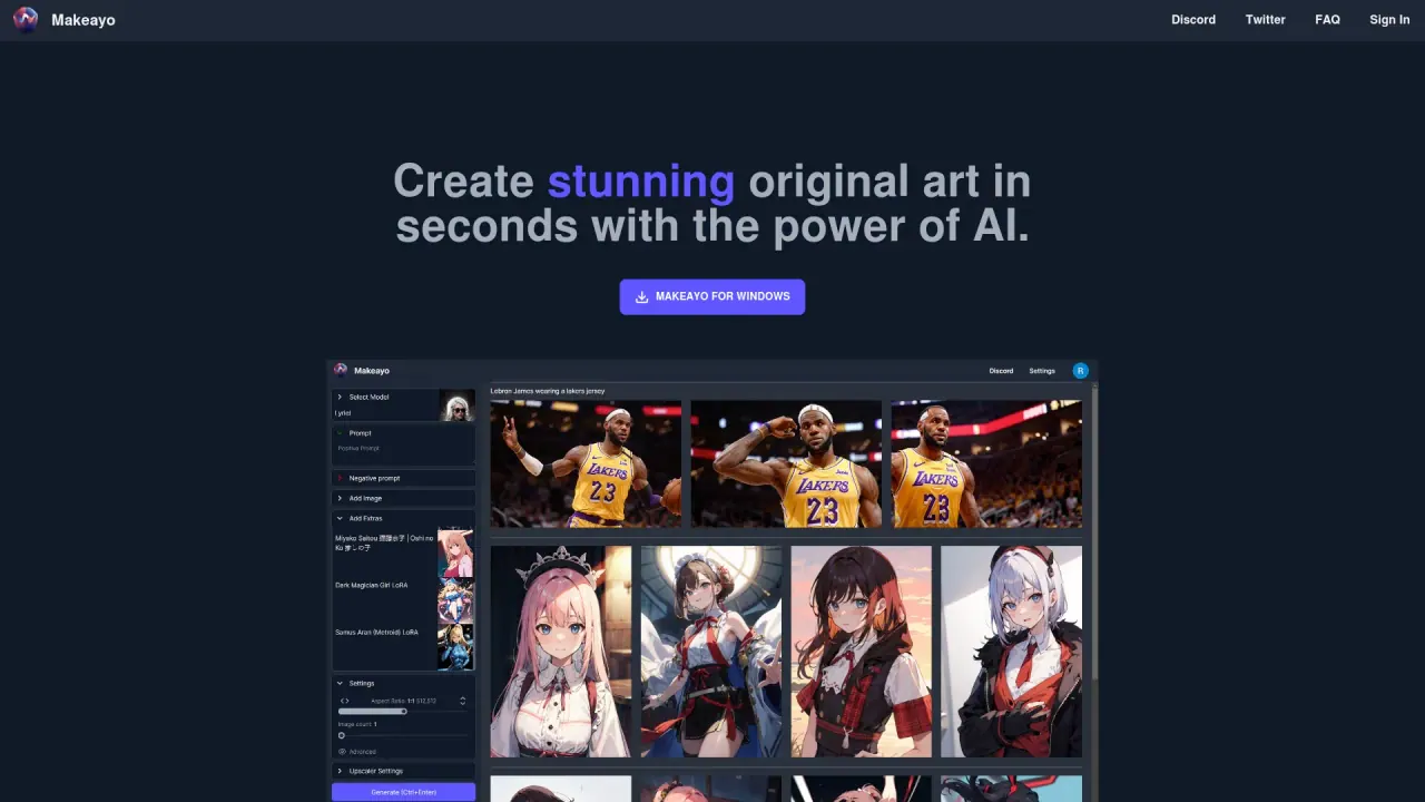 Makeayo screenshot