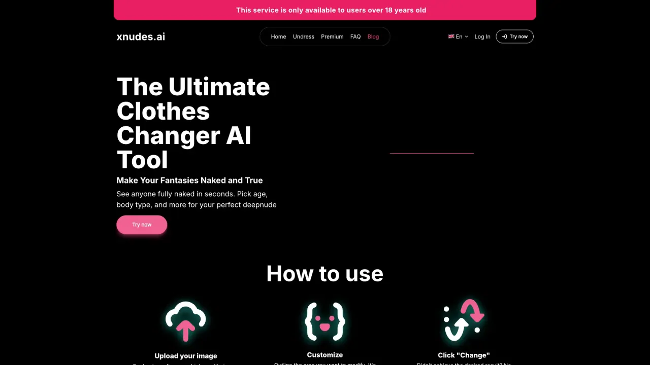xNudes AI screenshot