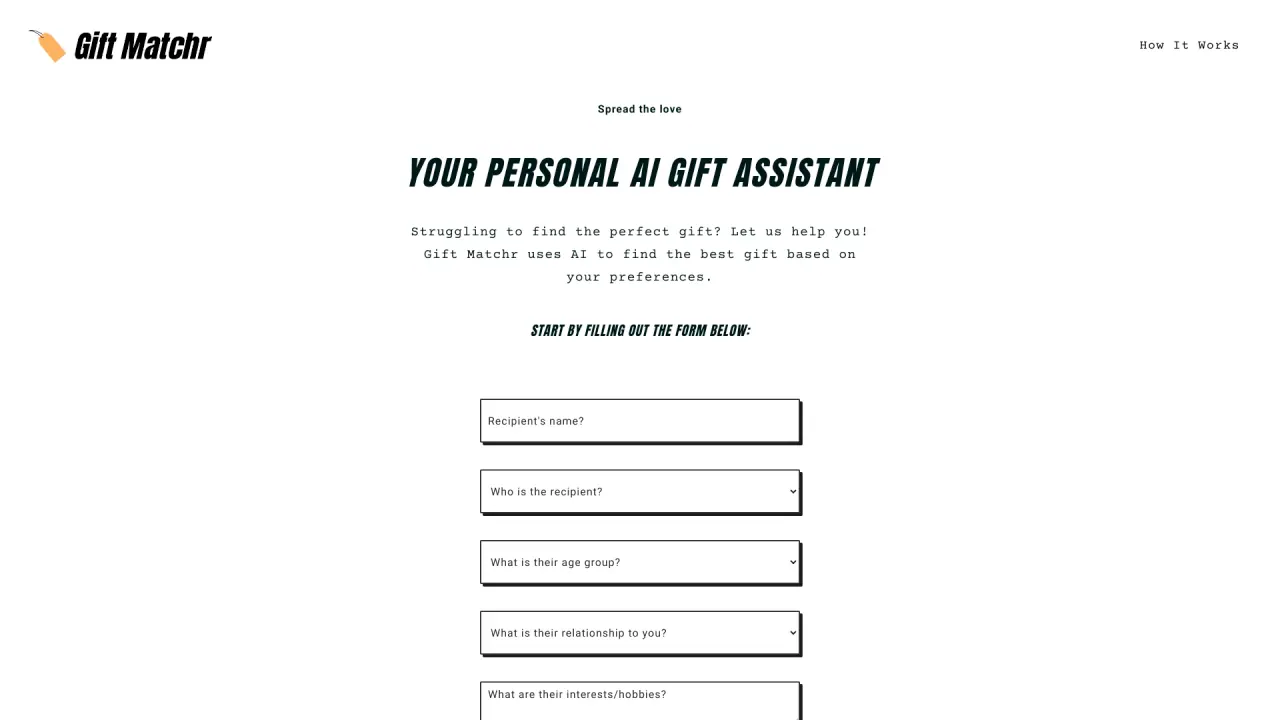 Gift Matchr screenshot