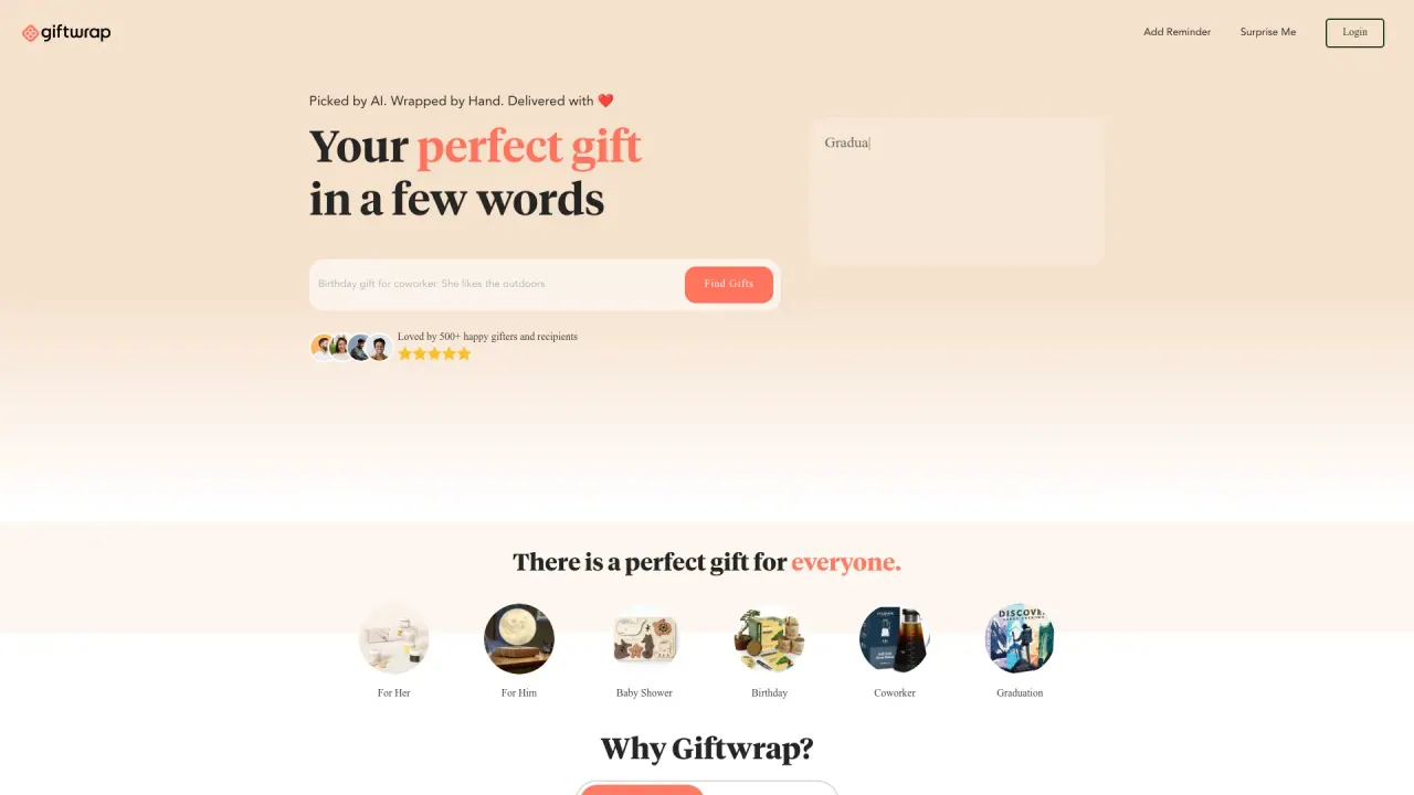 GiftwrapAI screenshot