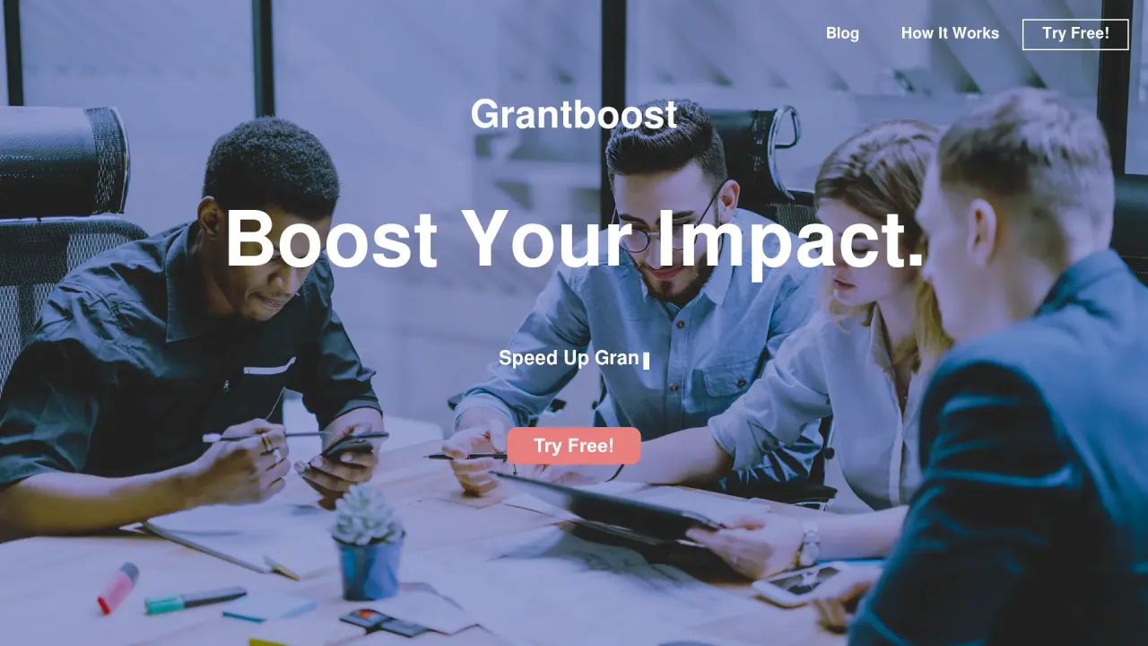 Grantboost screenshot