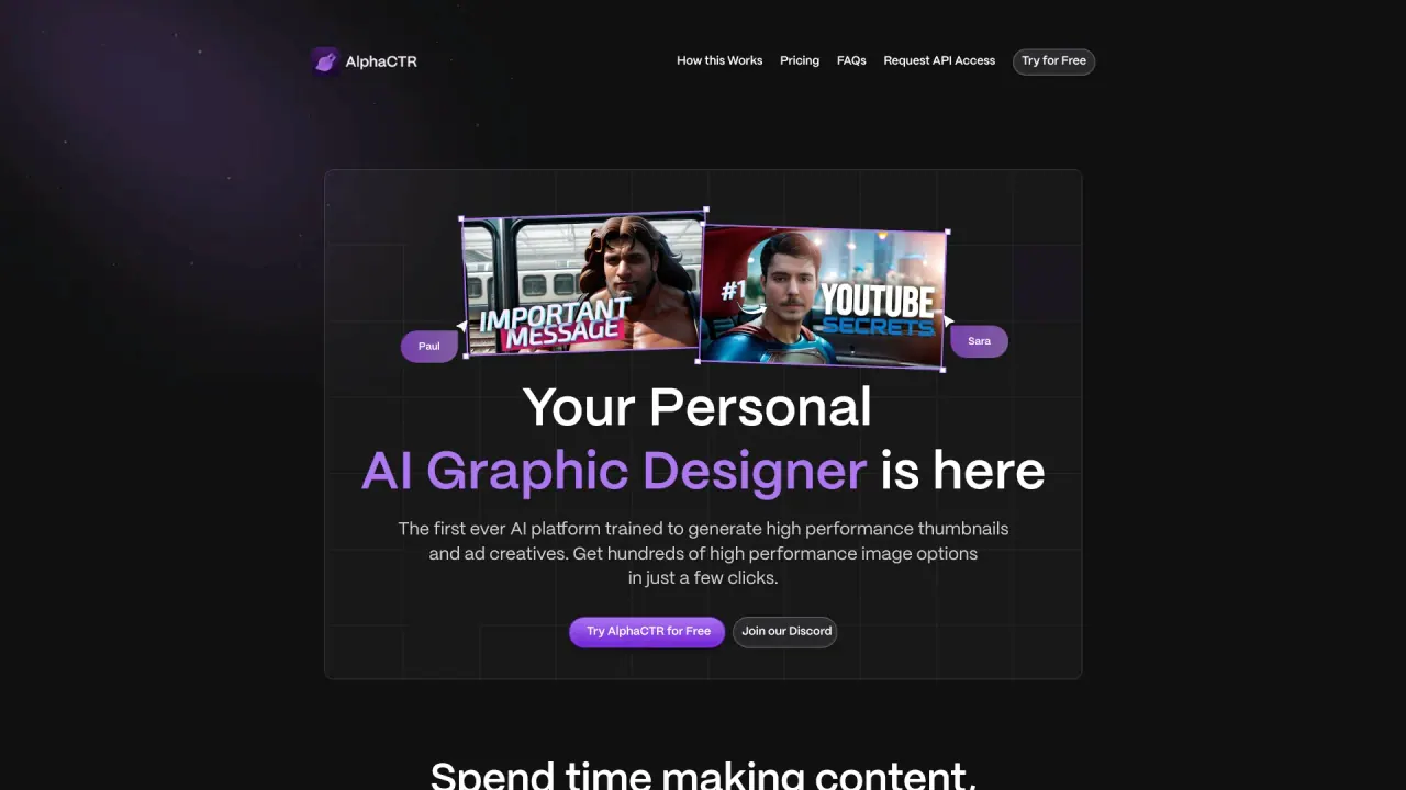 Alphactr screenshot
