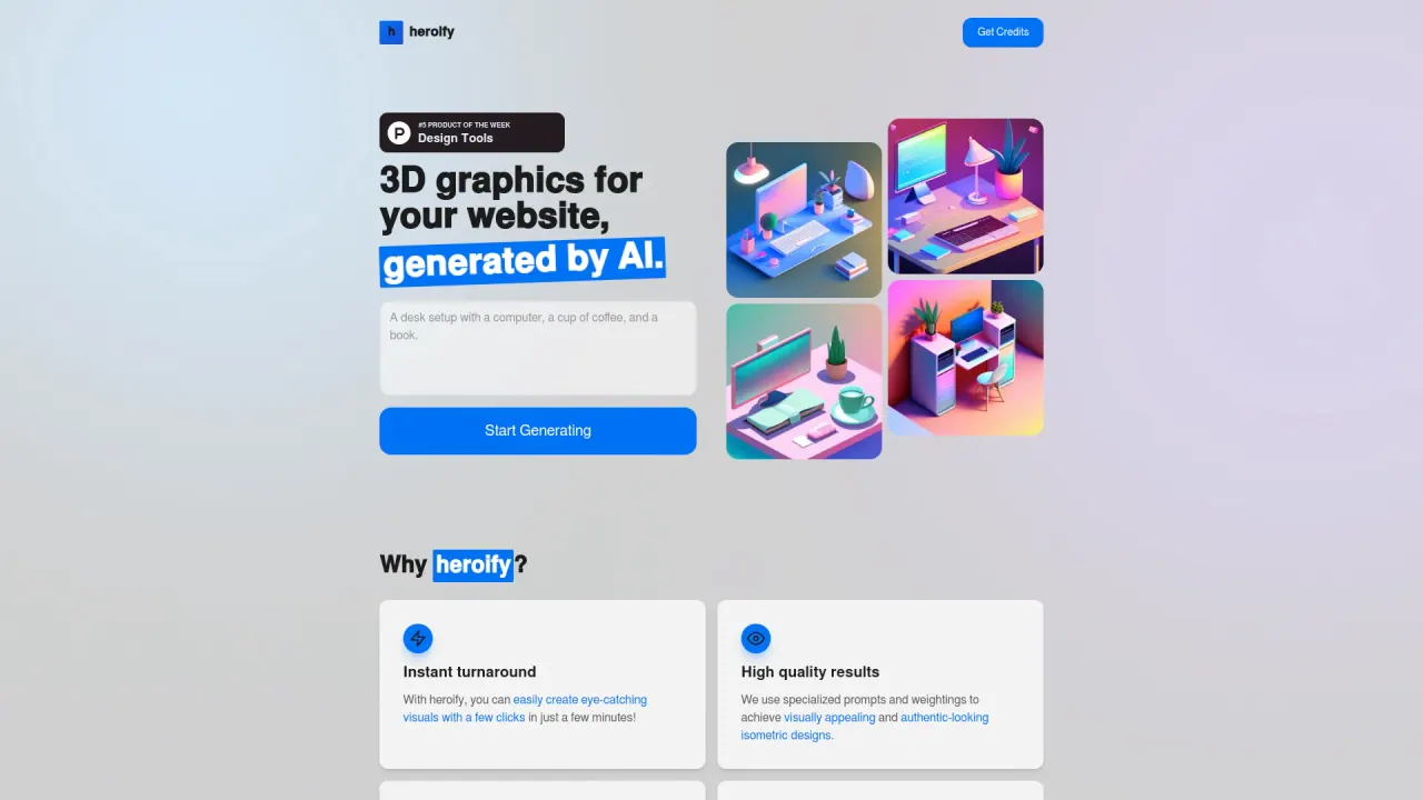 Heroify screenshot