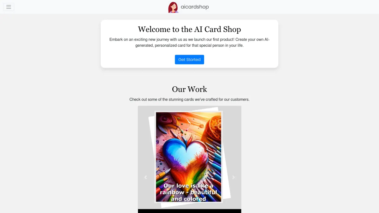 AICardShop screenshot