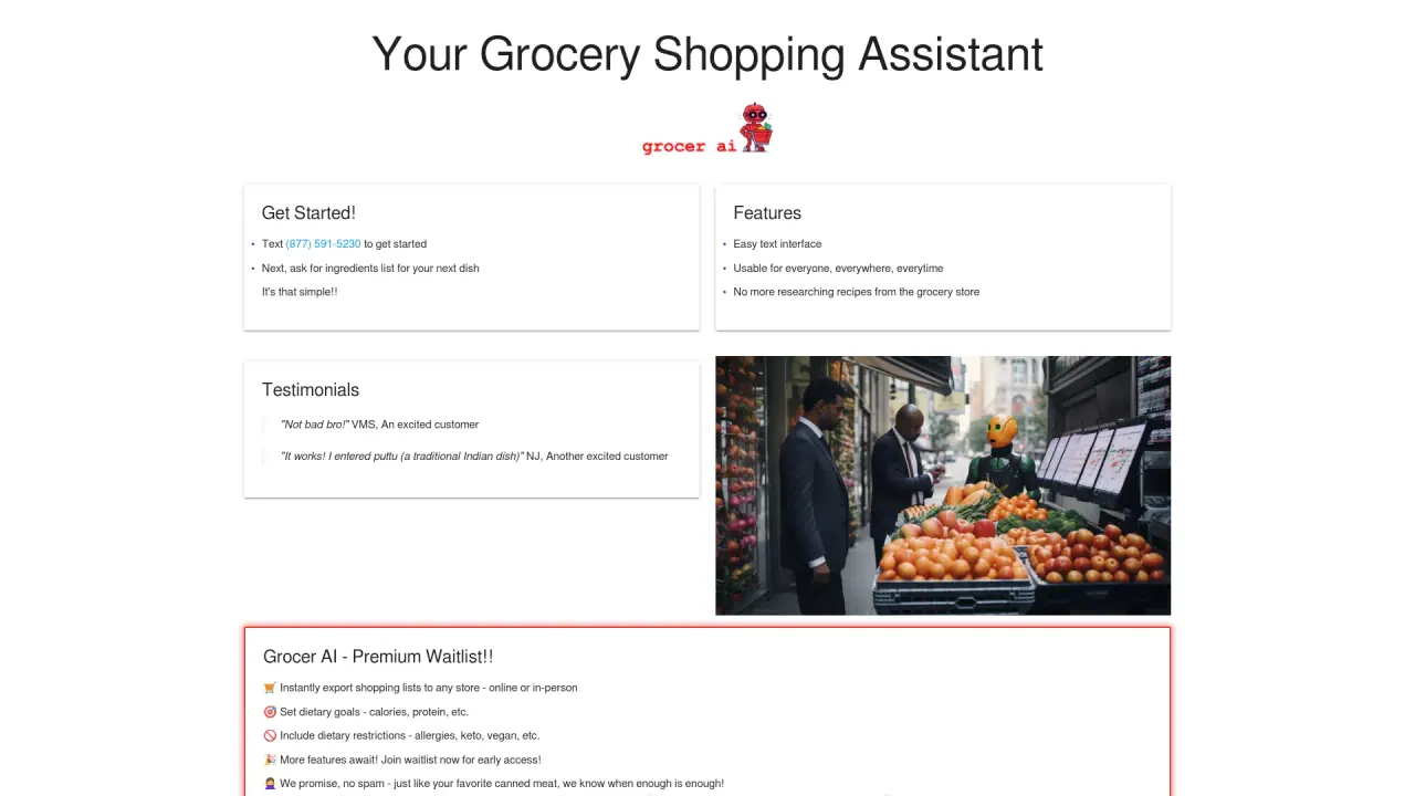 Grocer AI screenshot