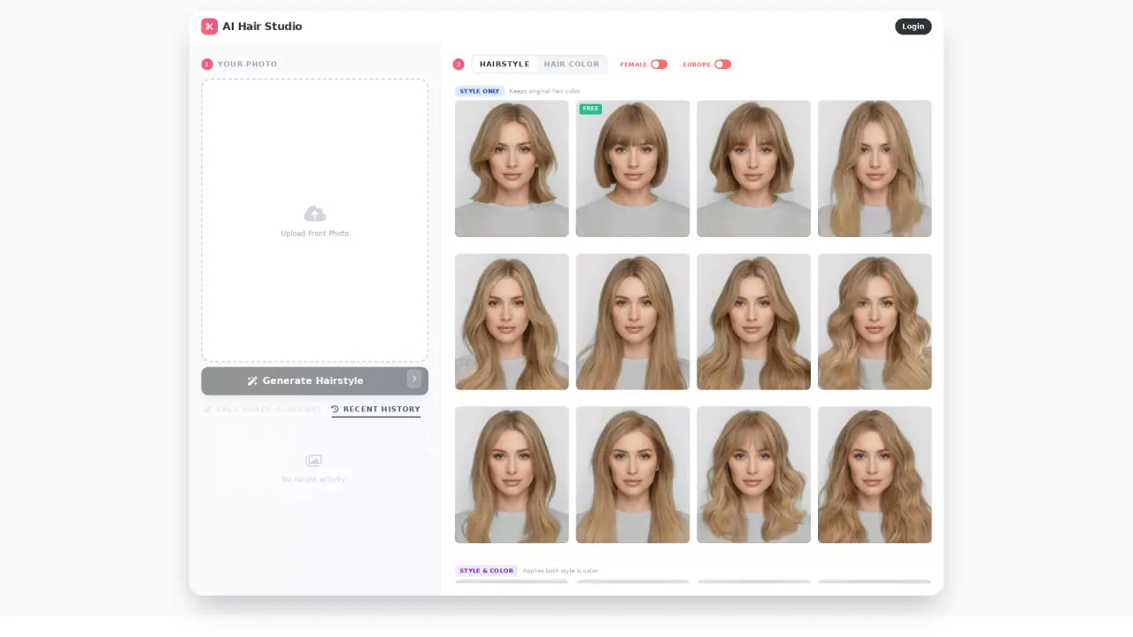 AIHairStudio screenshot