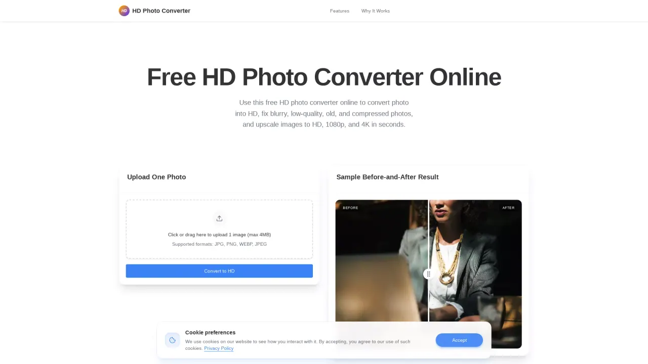 HDPhotoConverter screenshot