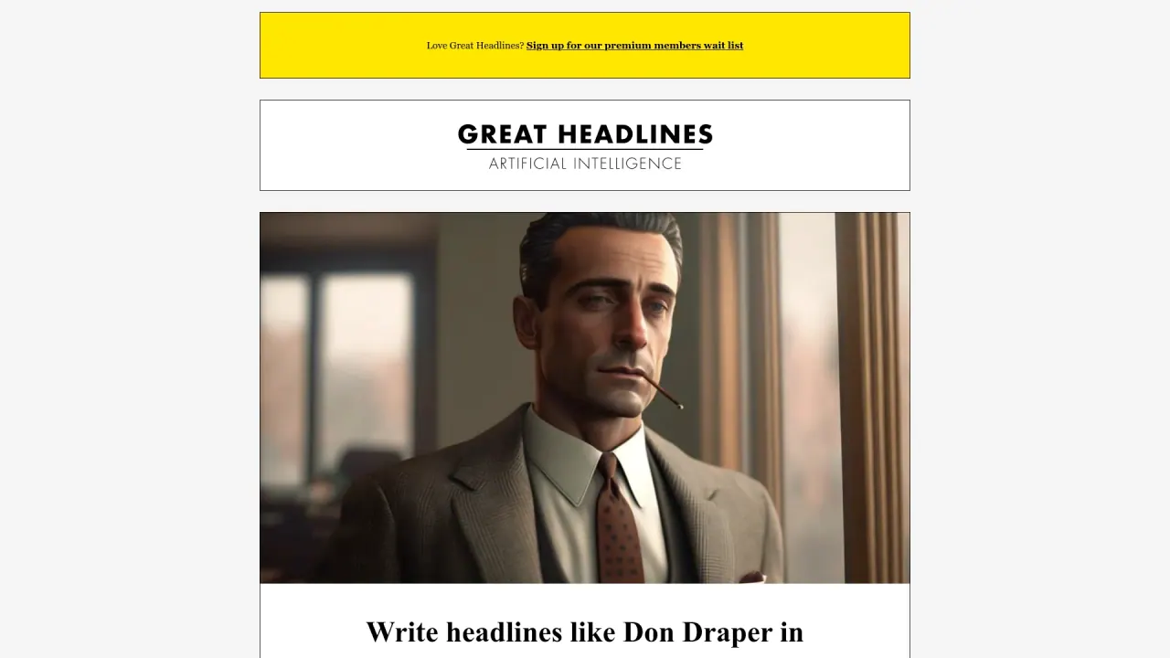 Great Headlines screenshot