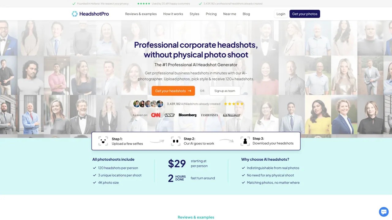 HeadshotPro screenshot