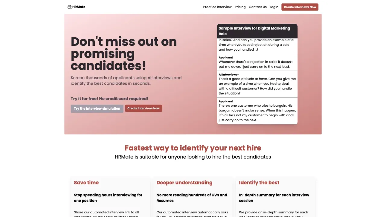 HRMate screenshot
