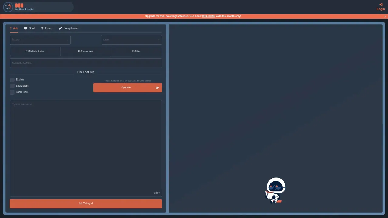 TutorlyAI screenshot