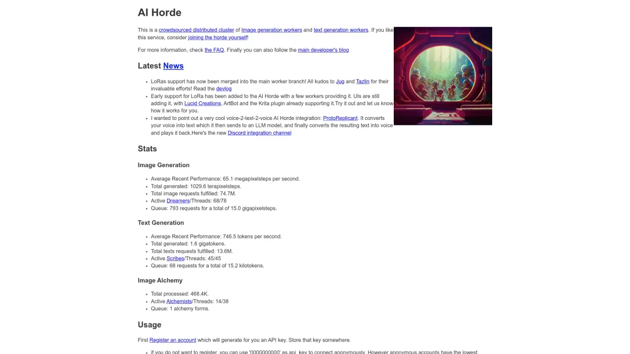 Stablehorde screenshot