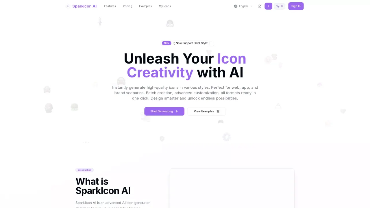 SparkIcon AI screenshot