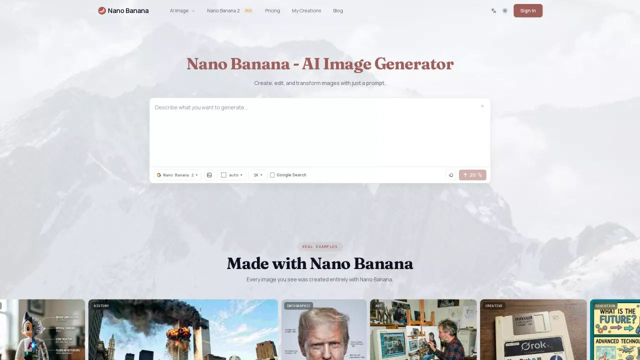 NanoBananaAI screenshot