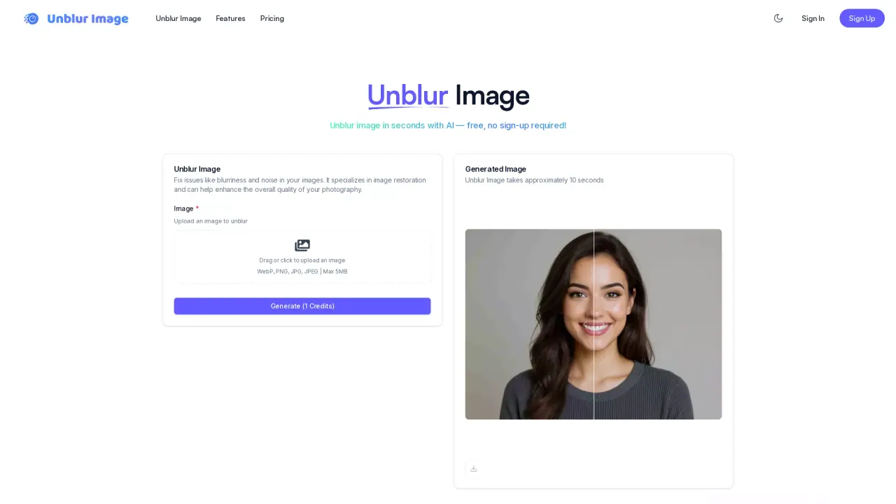 UnblurImageAI screenshot