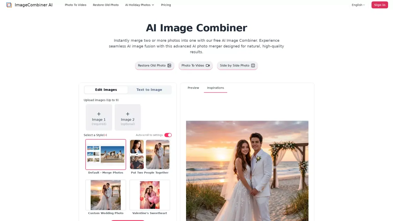 ImageCombinerAI screenshot