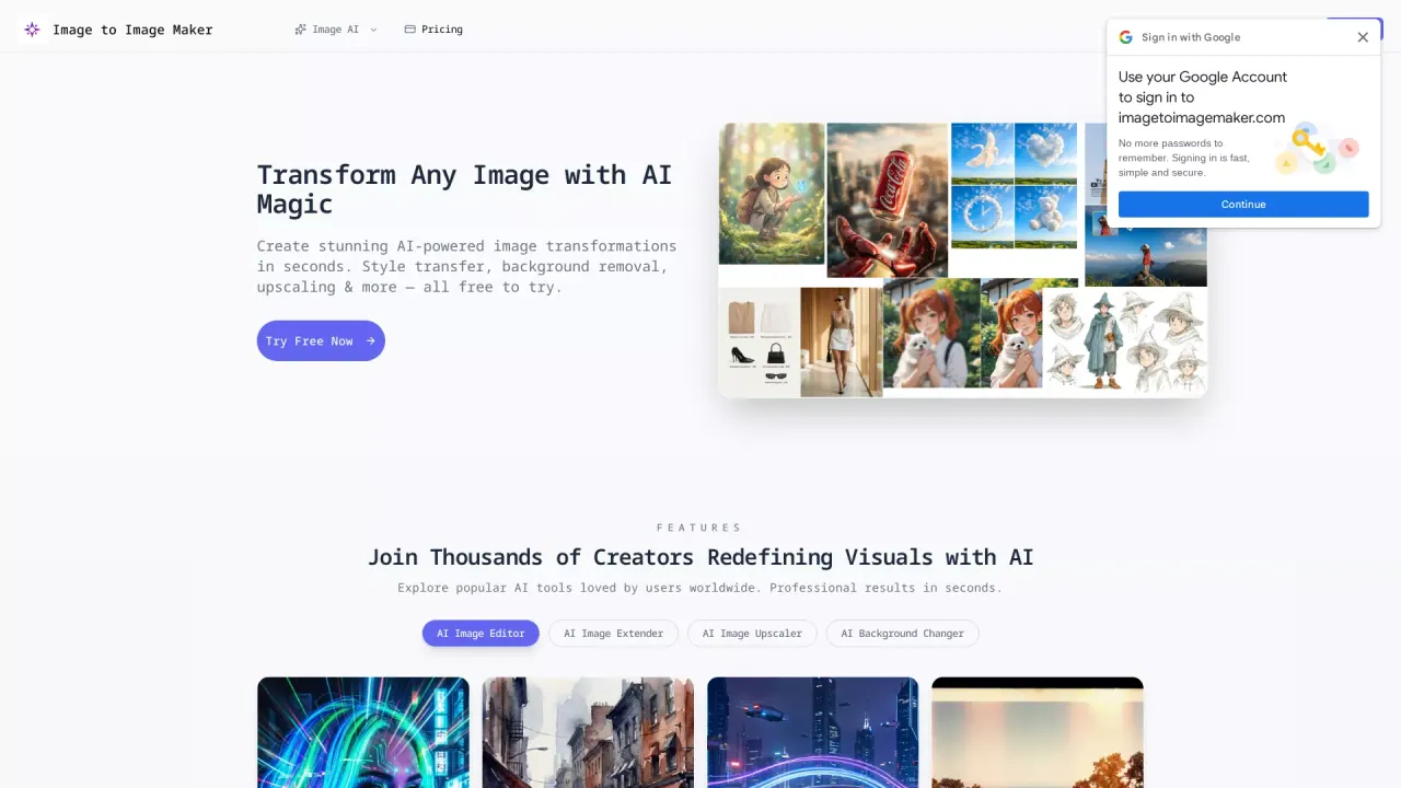 ImageToImageMaker screenshot