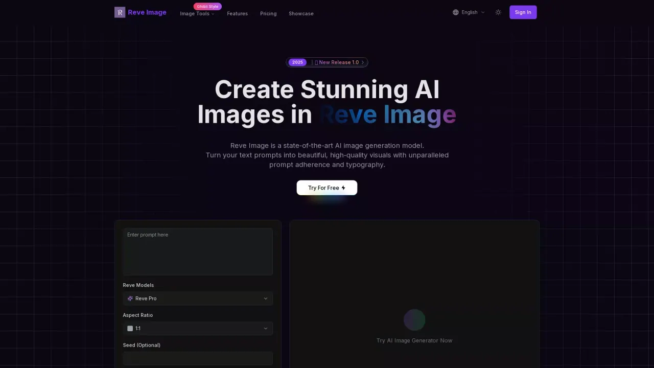 Reve Image screenshot