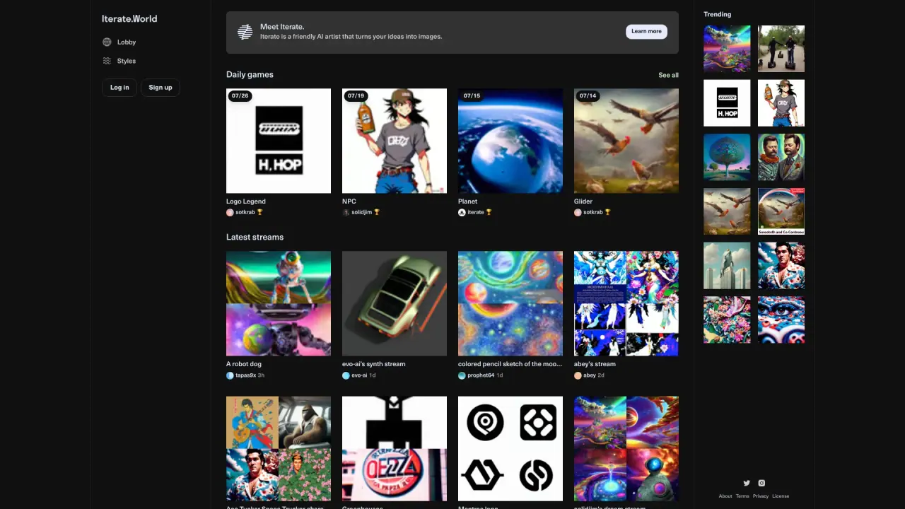 Iterate screenshot