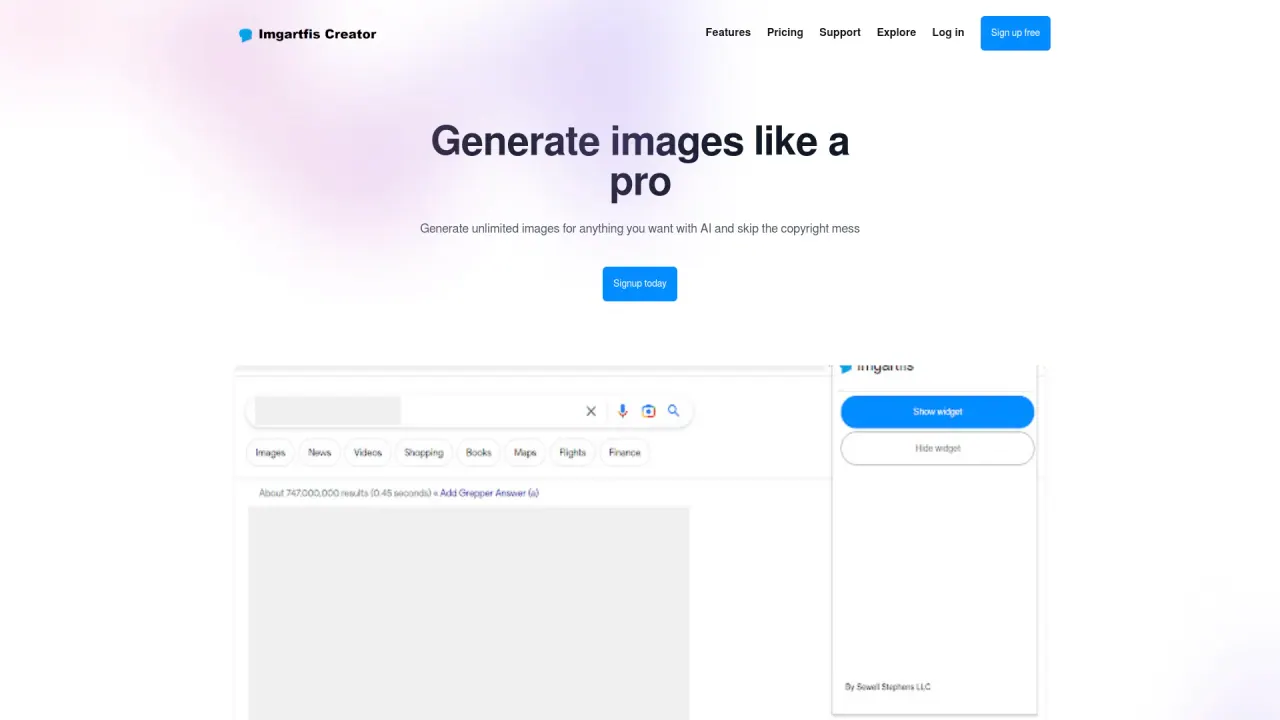 Imgartfis screenshot