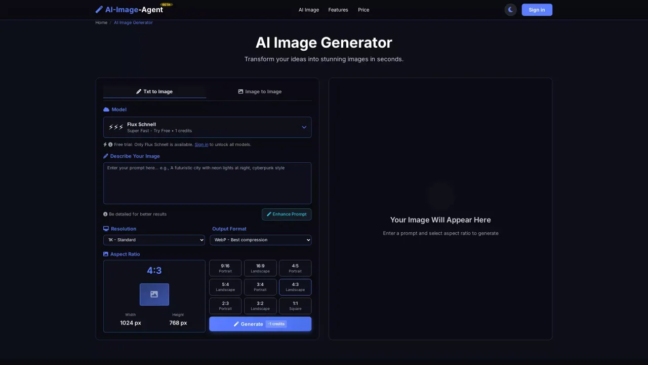 AIImageAgent screenshot
