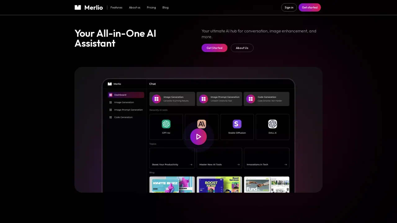 Merlio screenshot