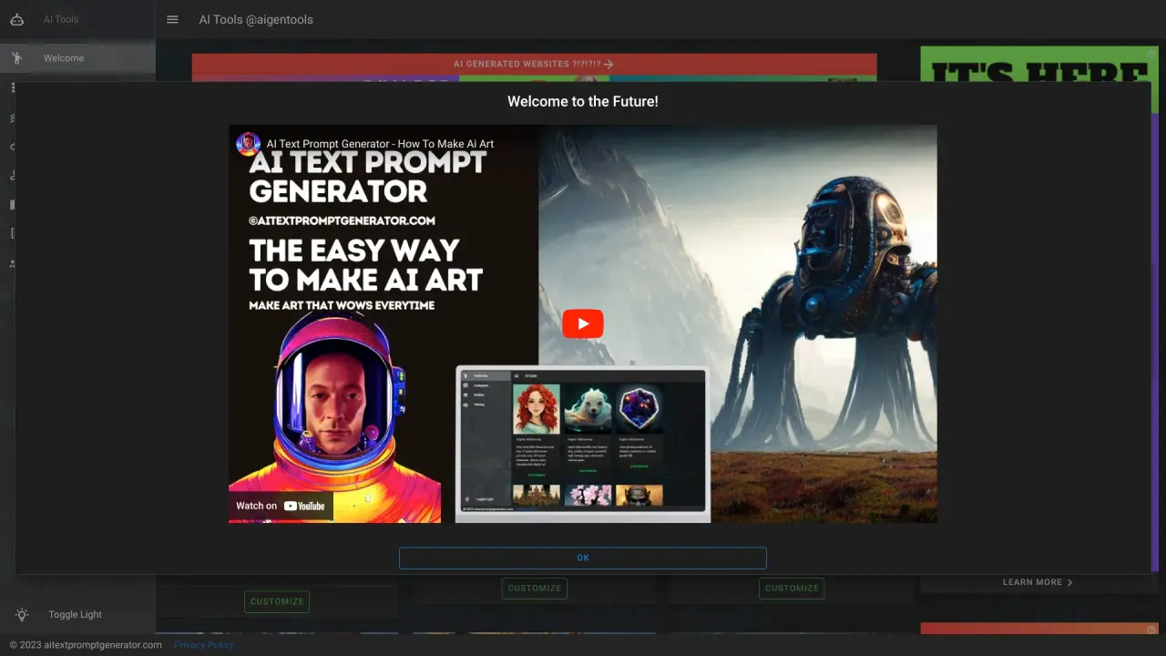 AI Text Prompt screenshot