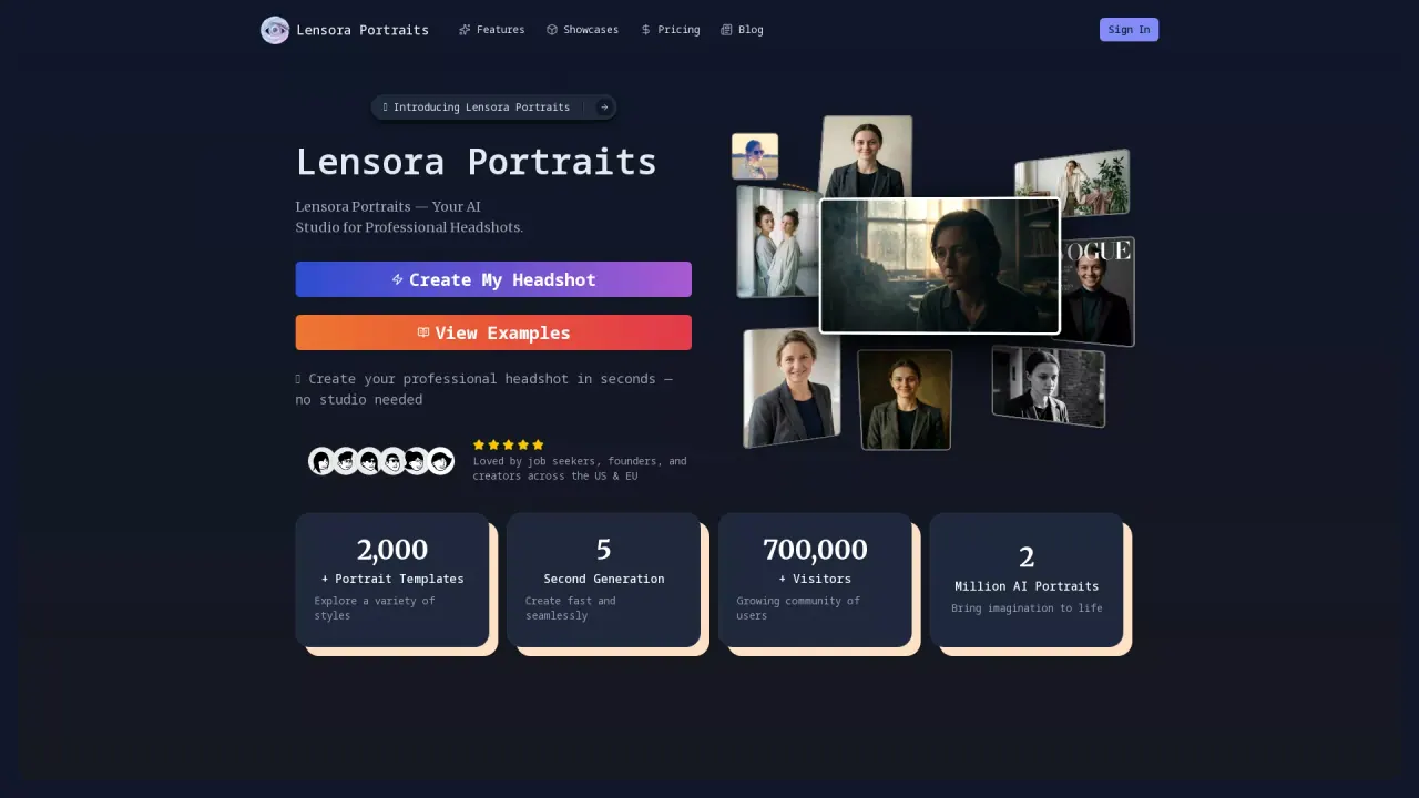Lensora Portraits screenshot