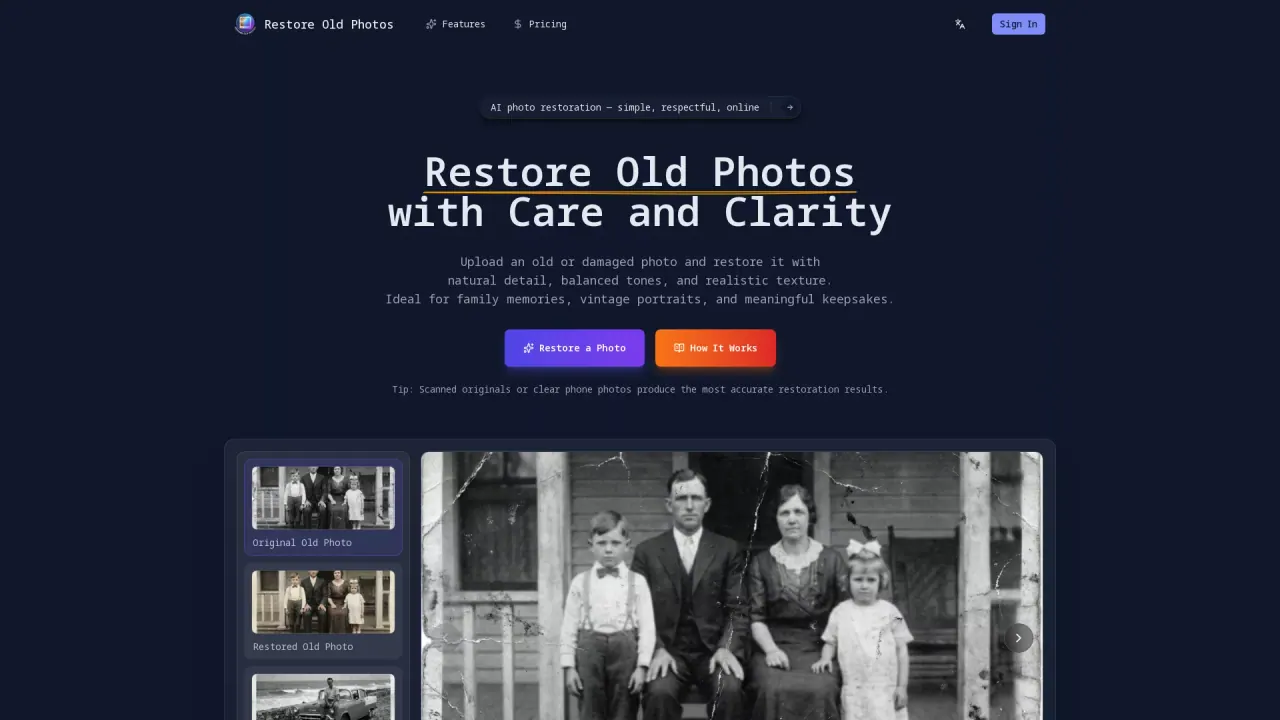 Restore Old Photos screenshot