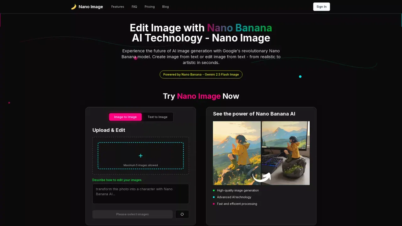 NanoImage screenshot