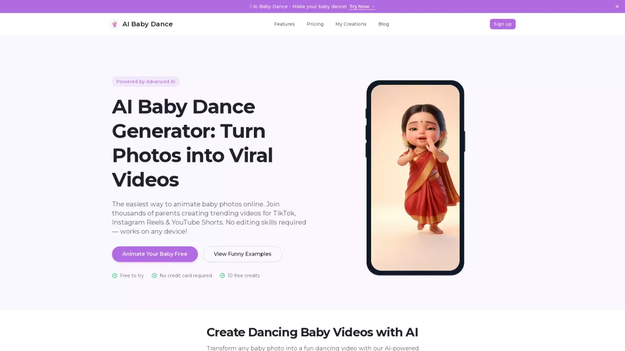 AI Baby Dance screenshot