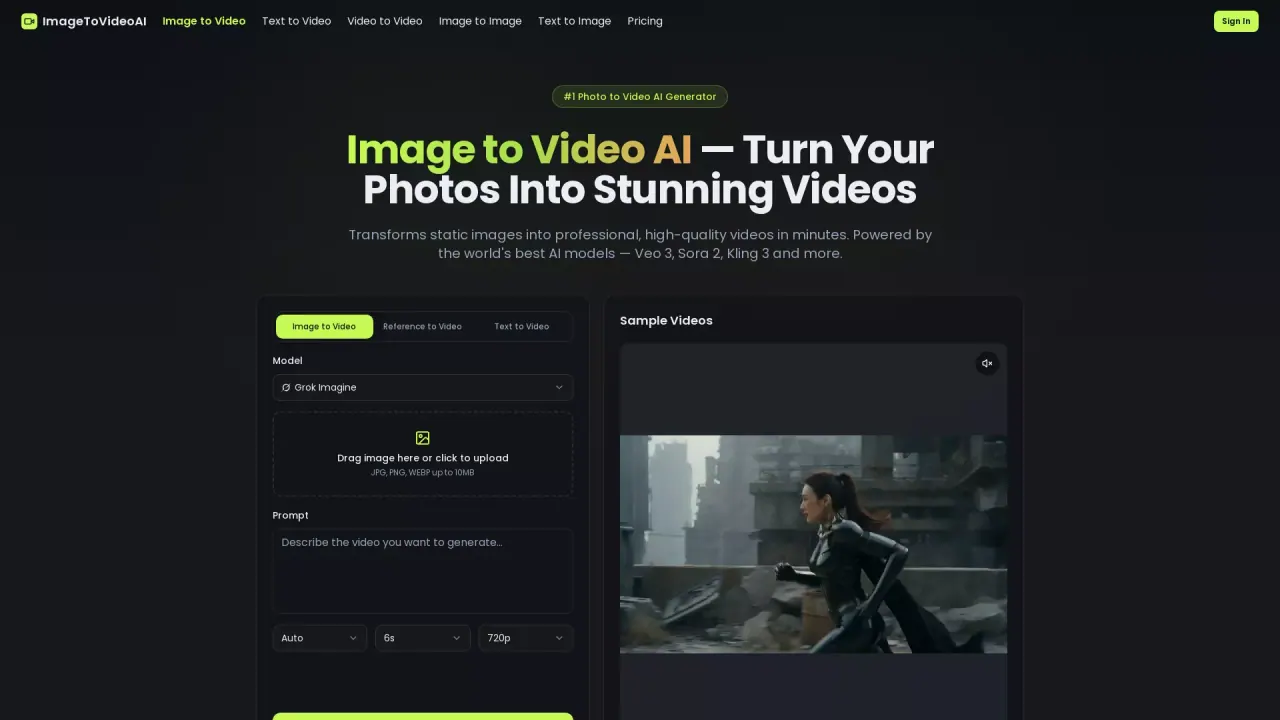 ImageToVideoAI screenshot