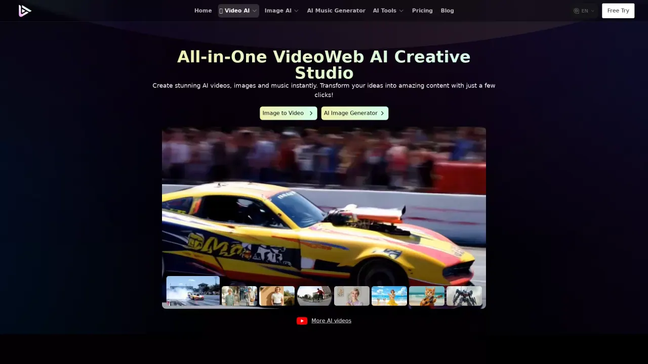 VideoWeb AI screenshot