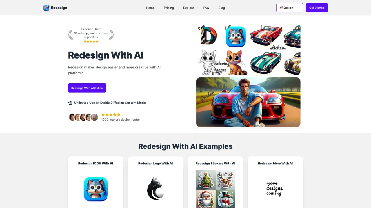 Redesign With AI screenshot