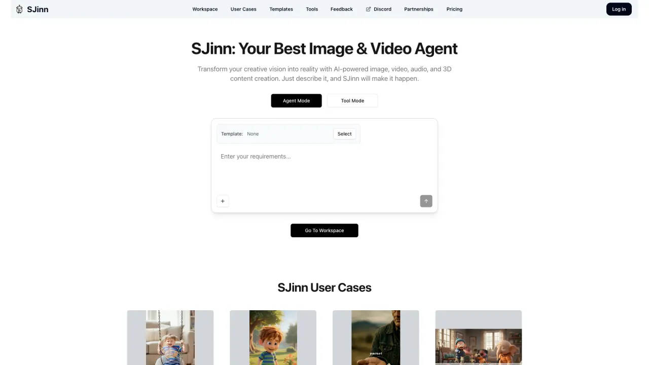 SJinn AI screenshot