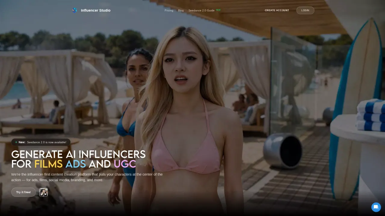 InfluencerStudio screenshot