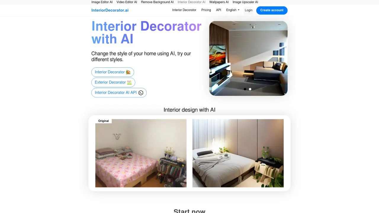 Interior Decorator AI screenshot