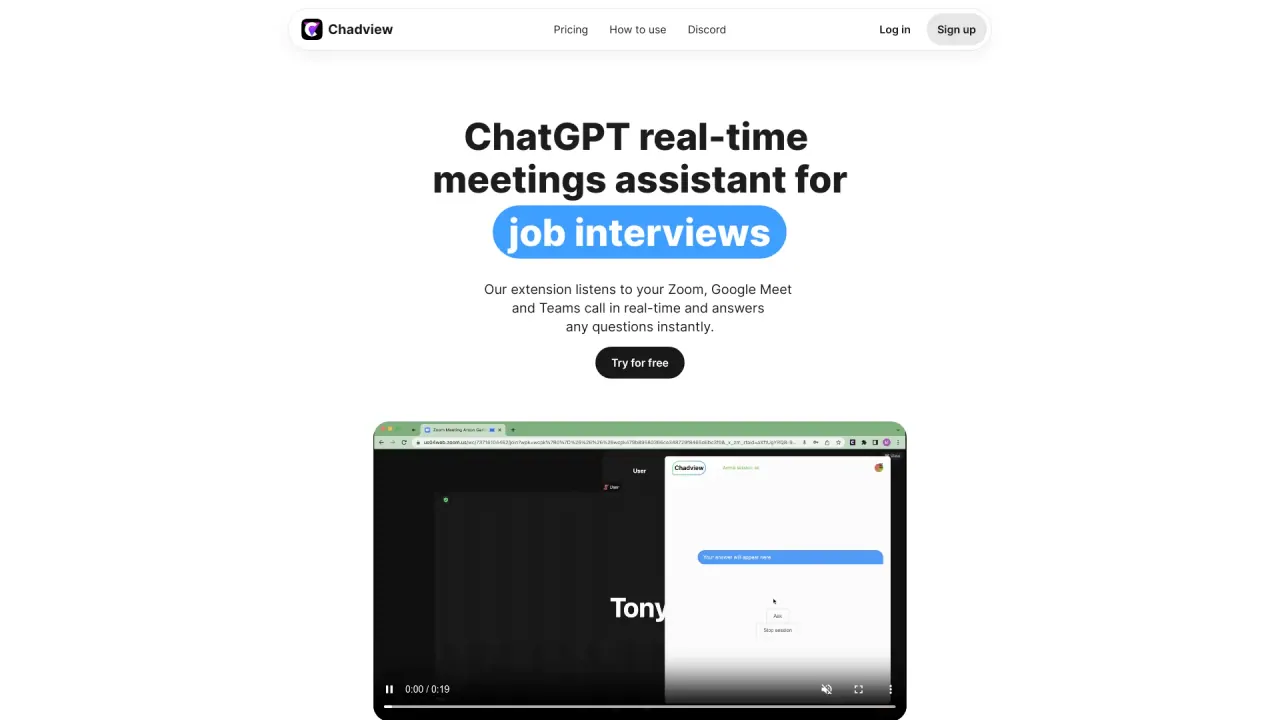 Chadview screenshot