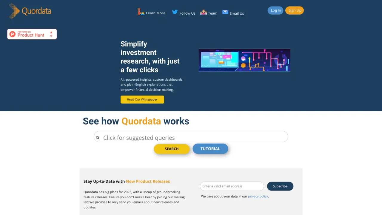 Quordata screenshot