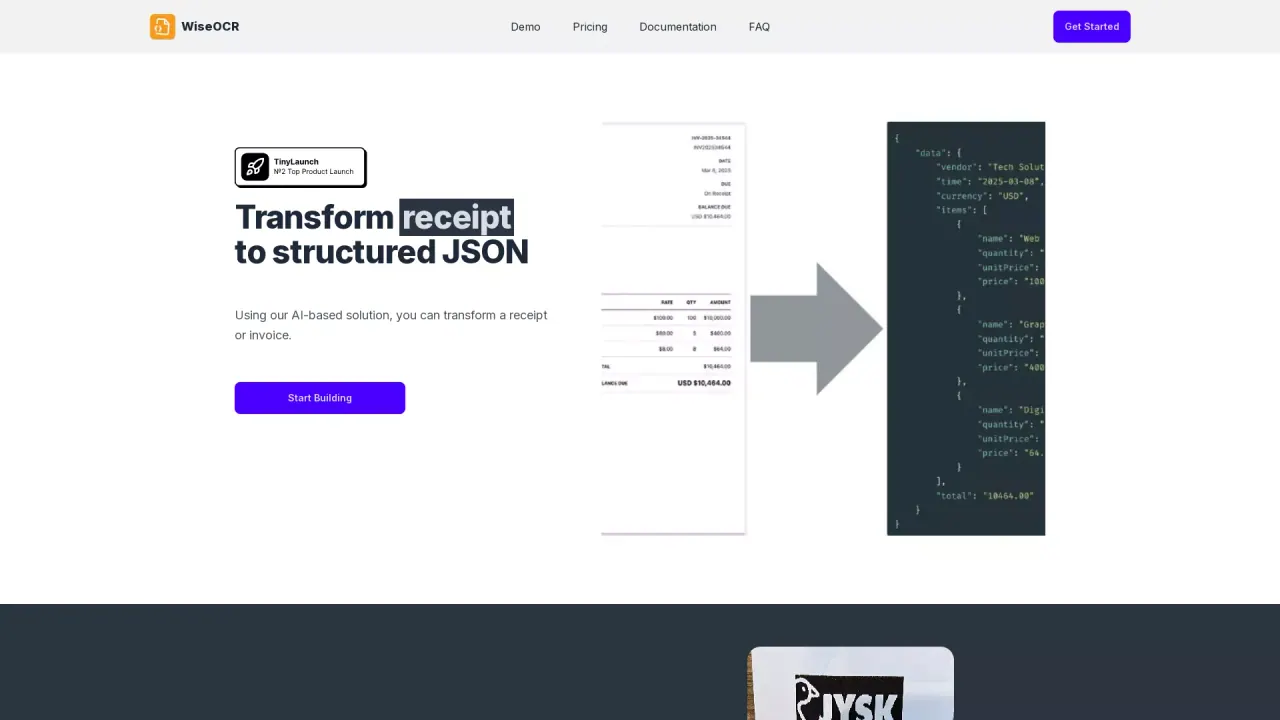 WiseOCR screenshot
