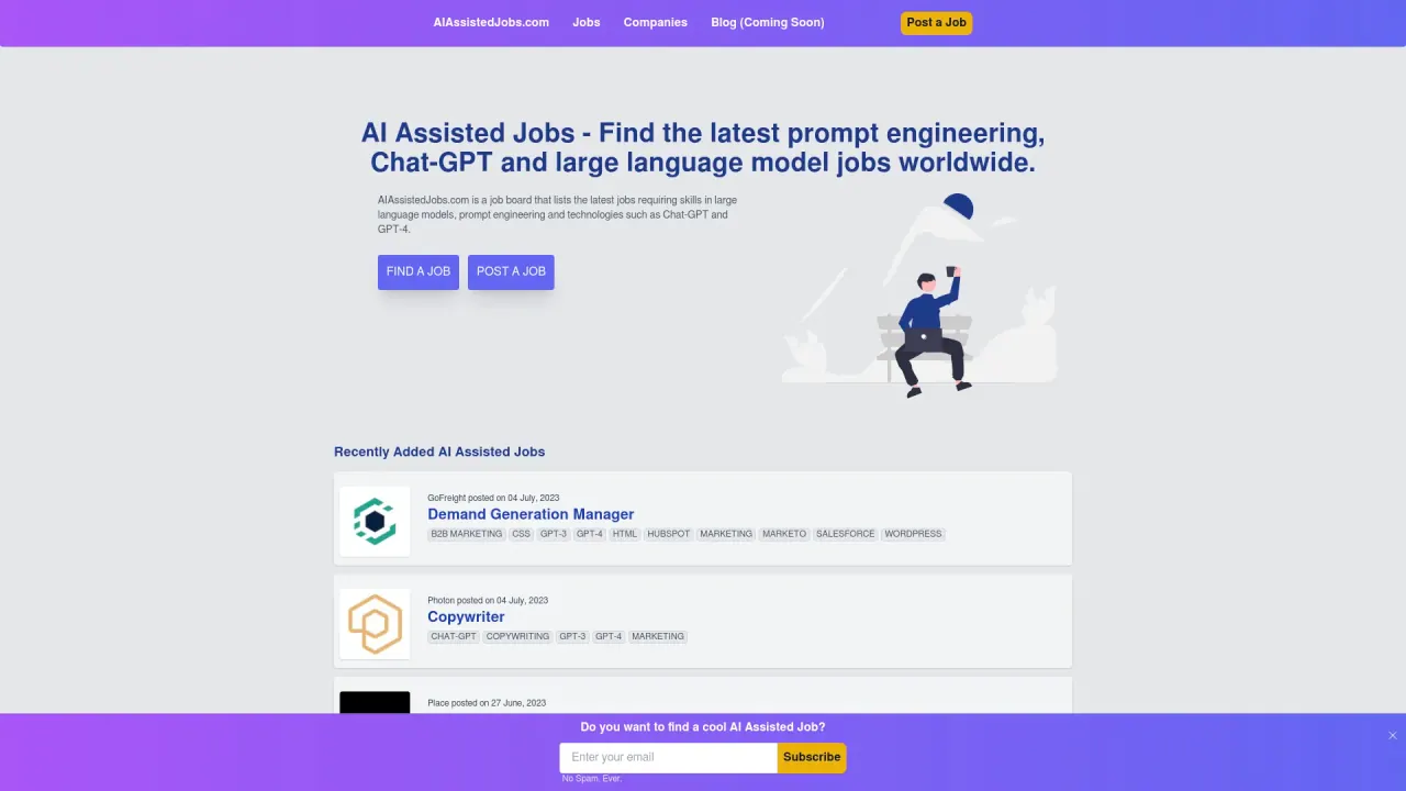 AIAssisted Jobs screenshot