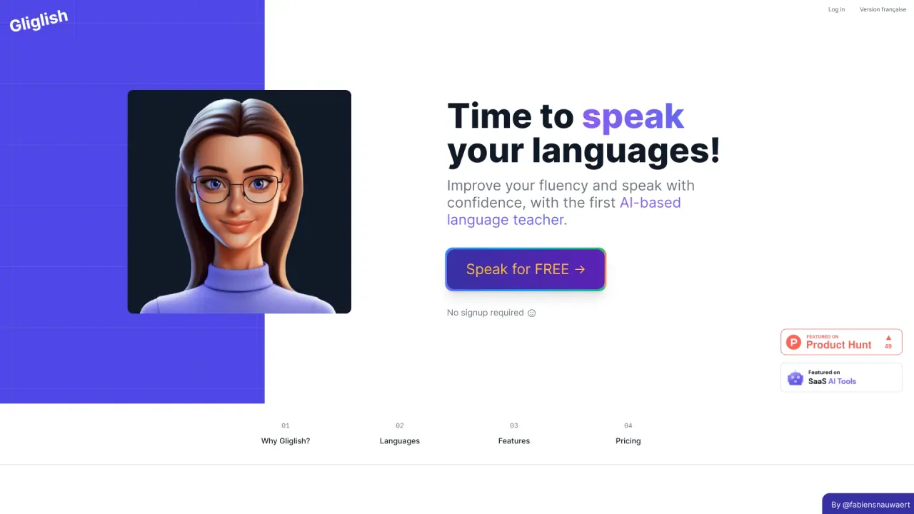 Gliglish screenshot