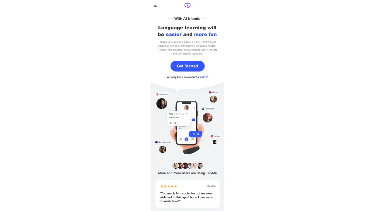 TalkMe screenshot