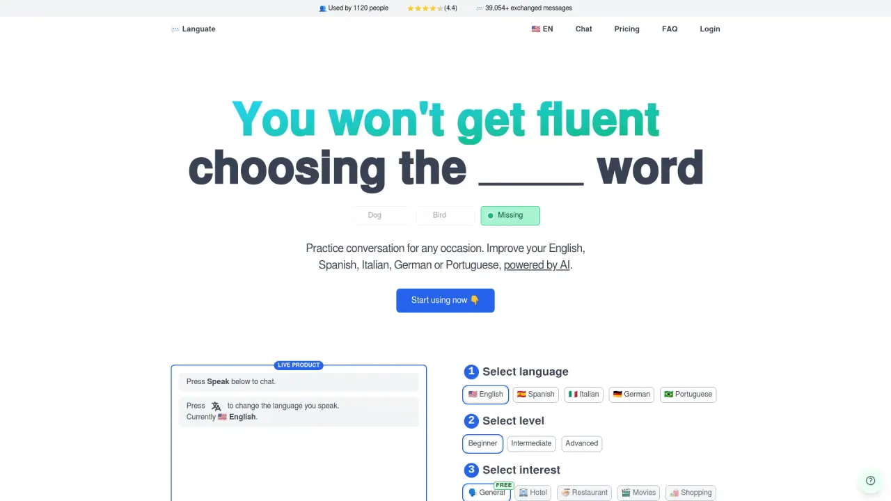 Languate screenshot