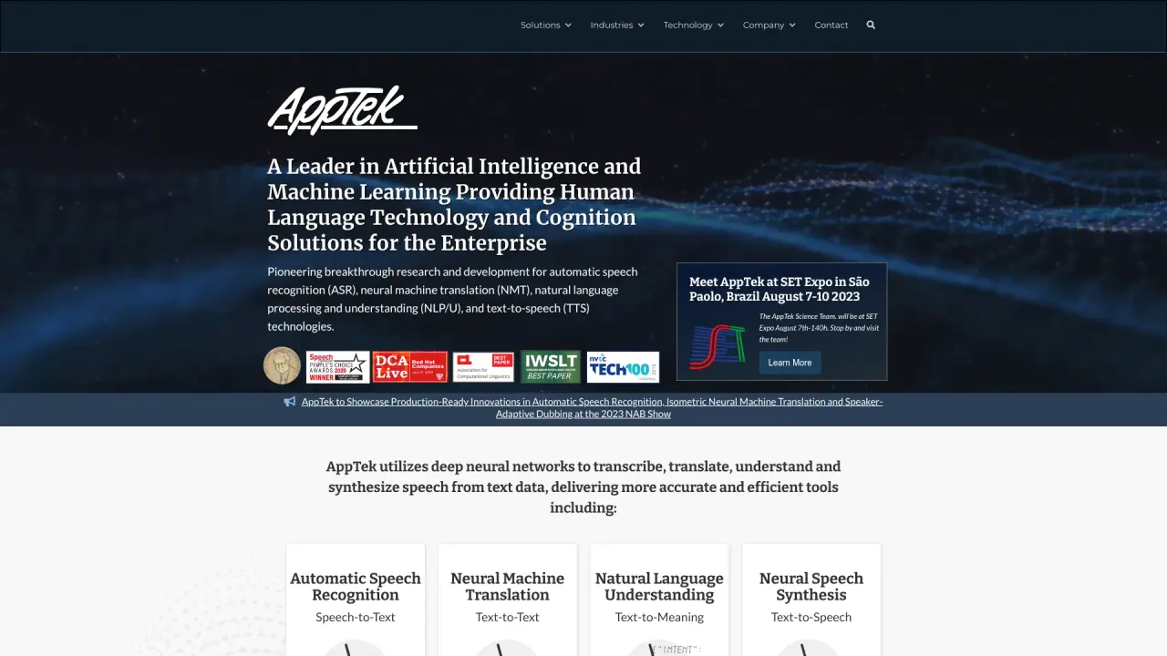 Apptek screenshot