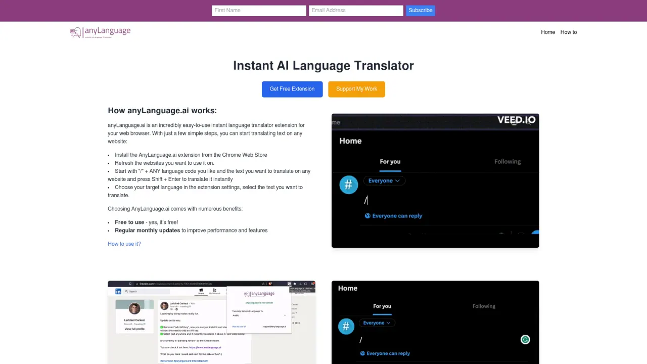 AnyLanguageAI screenshot